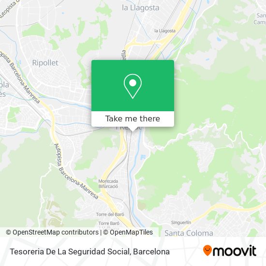 Tesoreria De La Seguridad Social map