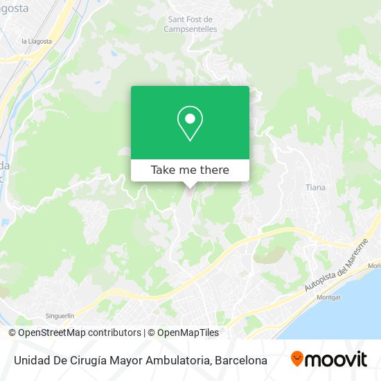 mapa Unidad De Cirugía Mayor Ambulatoria