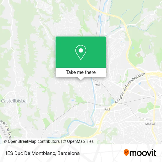 mapa IES Duc De Montblanc