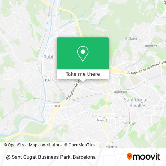 @ Sant Cugat Business Park map