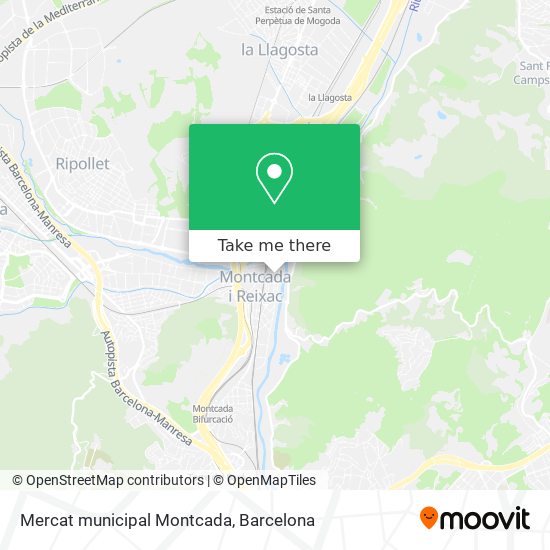 Mercat municipal Montcada map