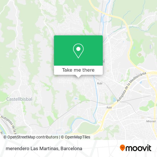 merendero Las Martinas map