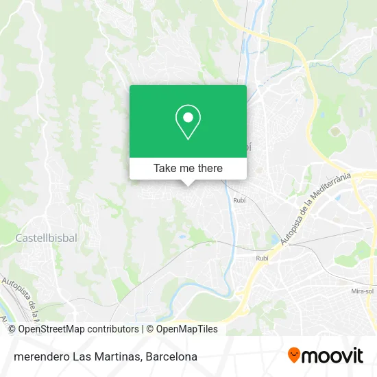 mapa merendero Las Martinas