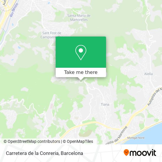 Carretera de la Conreria map