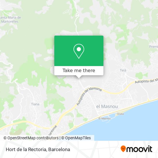 Hort de la Rectoria map