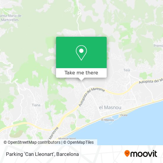 mapa Parking 'Can Lleonart'