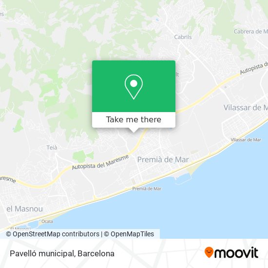Pavelló municipal map