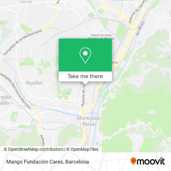 Mango Fundación Cares map