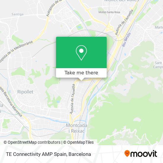 TE Connectivity AMP Spain map