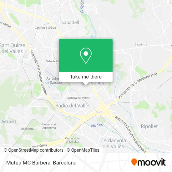 Mutua MC Barbera map