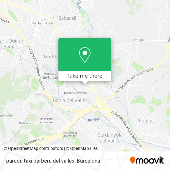 parada taxi barbera del valles map