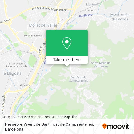 Pessebre Vivent de Sant Fost de Campsentelles map