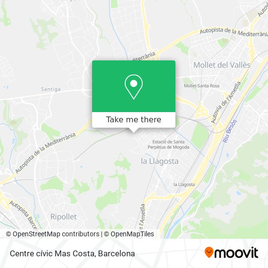 Centre cívic Mas Costa map