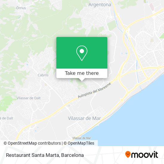 Restaurant Santa Marta map