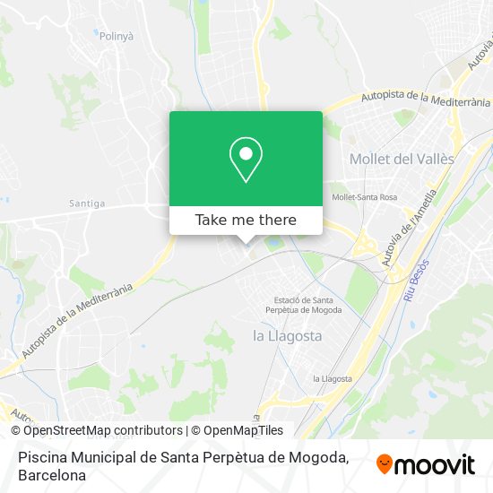 Piscina Municipal de Santa Perpètua de Mogoda map