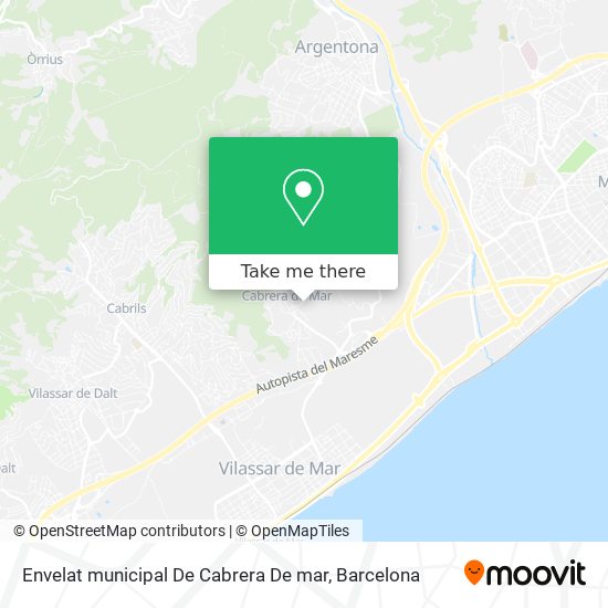 Envelat municipal De Cabrera De mar map