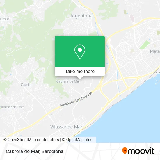 Cabrera de Mar map
