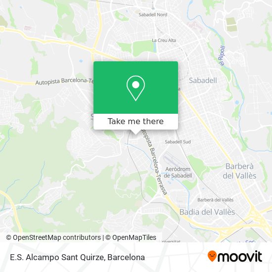 mapa E.S. Alcampo Sant Quirze