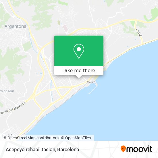 Asepeyo rehabilitación map