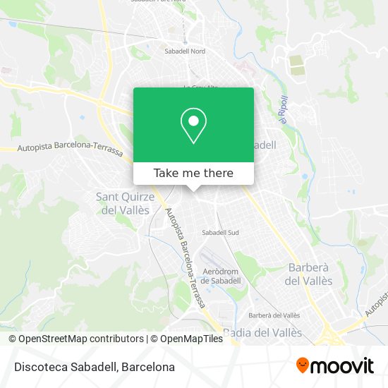 mapa Discoteca  Sabadell