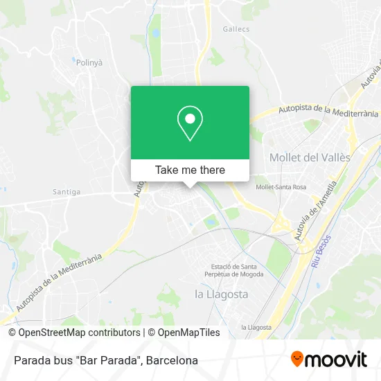 Parada bus "Bar Parada" map