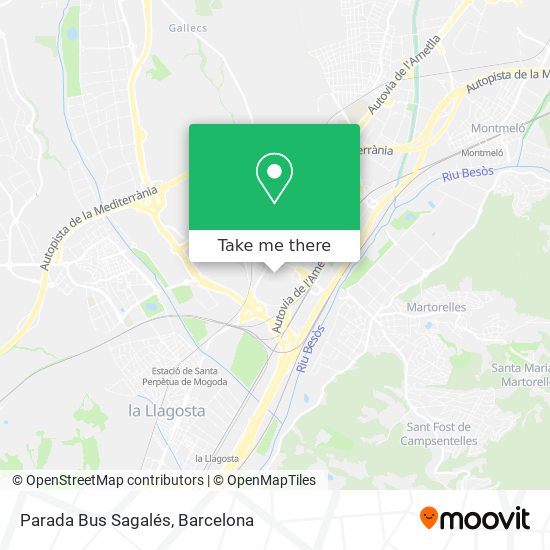 Parada Bus Sagalés map