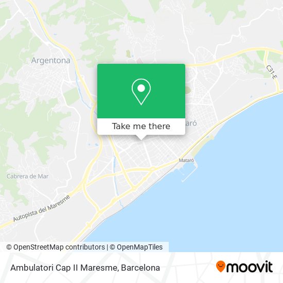 Ambulatori Cap II Maresme map