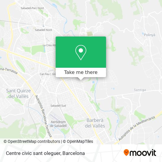 Centre civic sant oleguer map