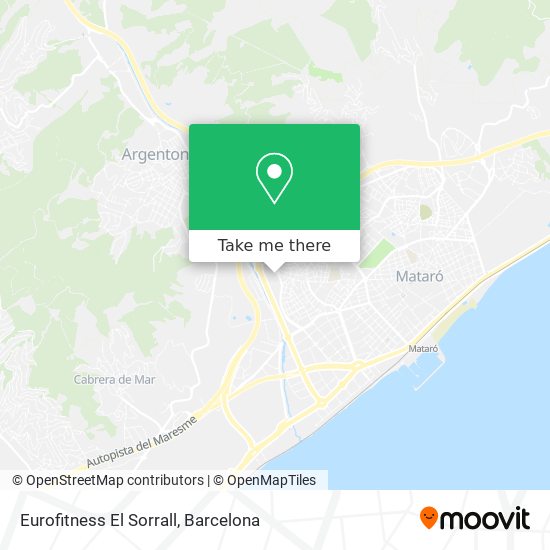 Eurofitness El Sorrall map