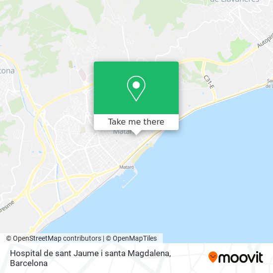 Hospital de sant Jaume i santa Magdalena map