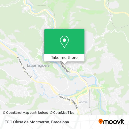 FGC Olesa de Montserrat map