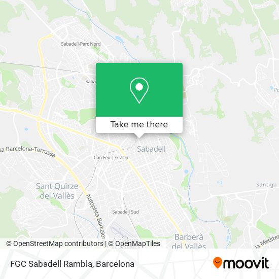 FGC Sabadell Rambla map