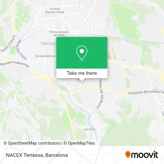 NACEX Terrassa map