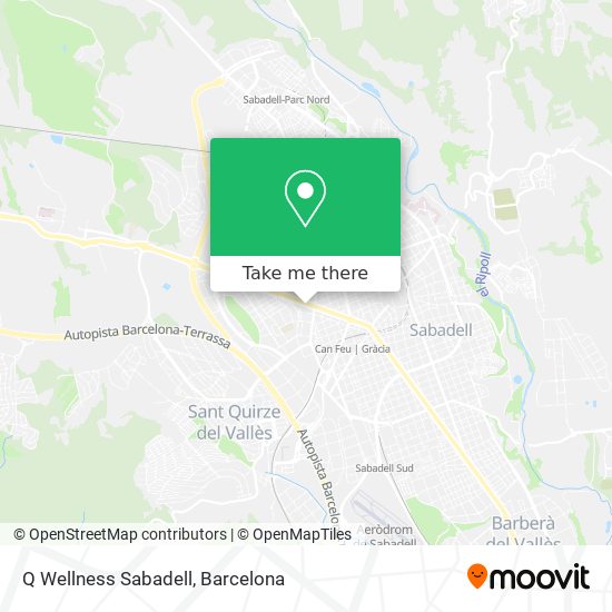 Q Wellness Sabadell map