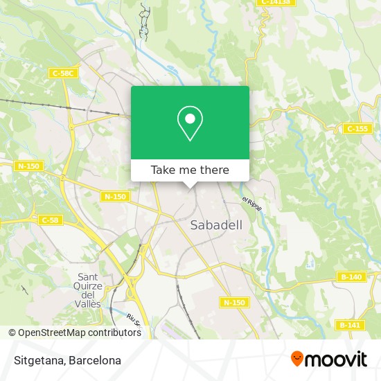 mapa Sitgetana