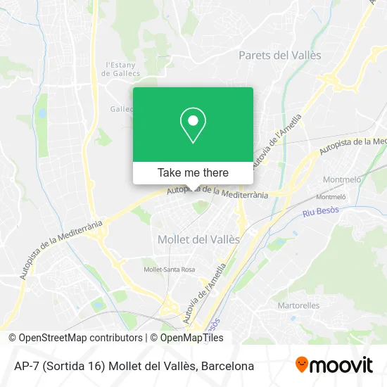 AP-7 (Sortida 16) Mollet del Vallès map