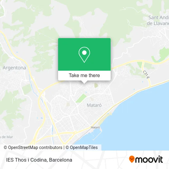 mapa IES Thos i Codina