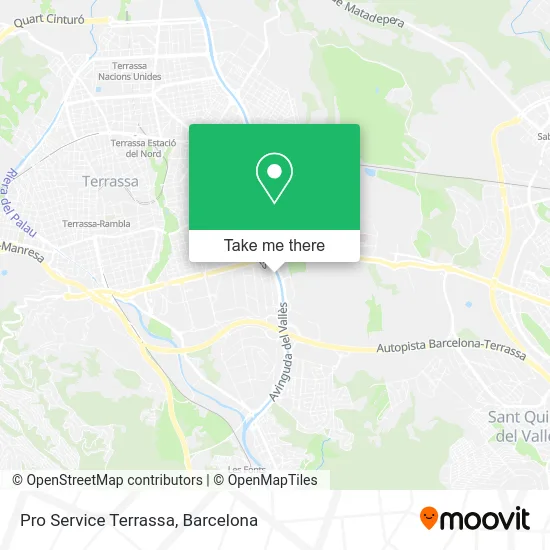 Pro Service Terrassa map