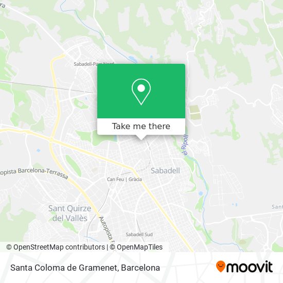 Santa Coloma de Gramenet map