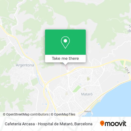 mapa Cafetería Arcasa - Hospital de Mataró