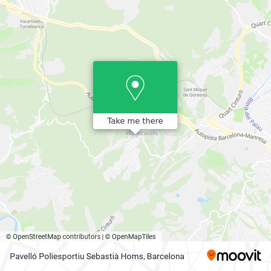 Pavelló Poliesportiu Sebastià Homs map