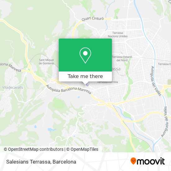 Salesians Terrassa map