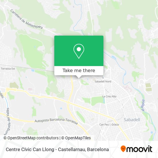 Centre Cívic Can Llong - Castellarnau map