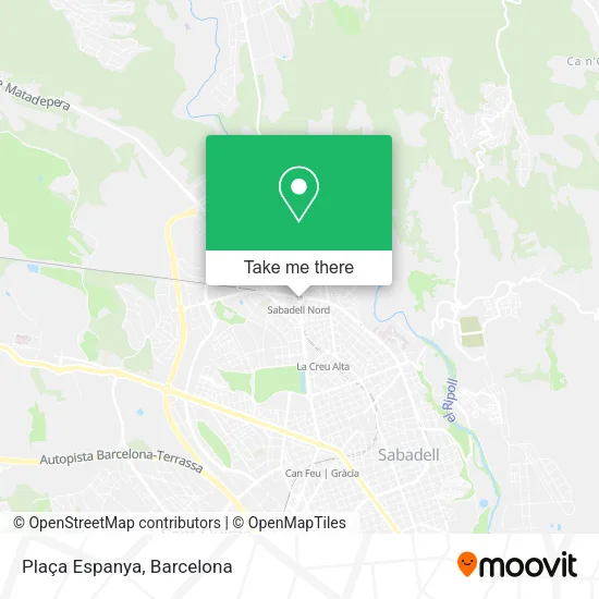Plaça Espanya map