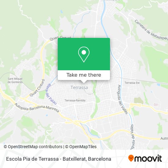 Escola Pia de Terrassa - Batxillerat map