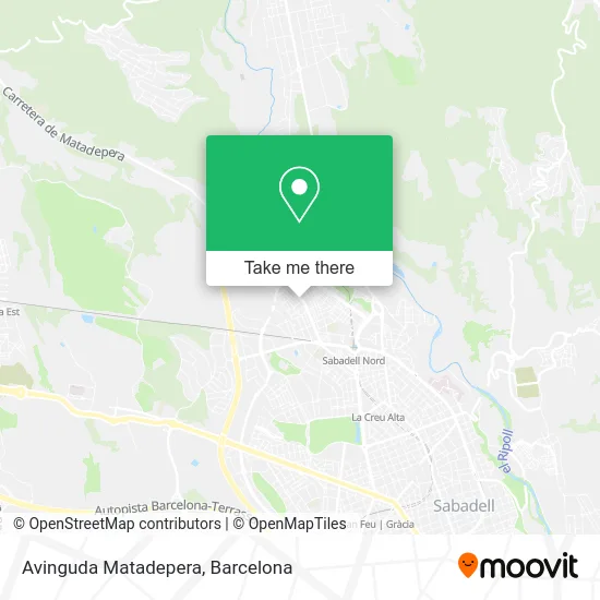 Avinguda Matadepera map