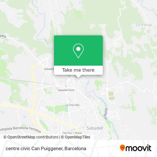 centre cívic Can Puiggener map