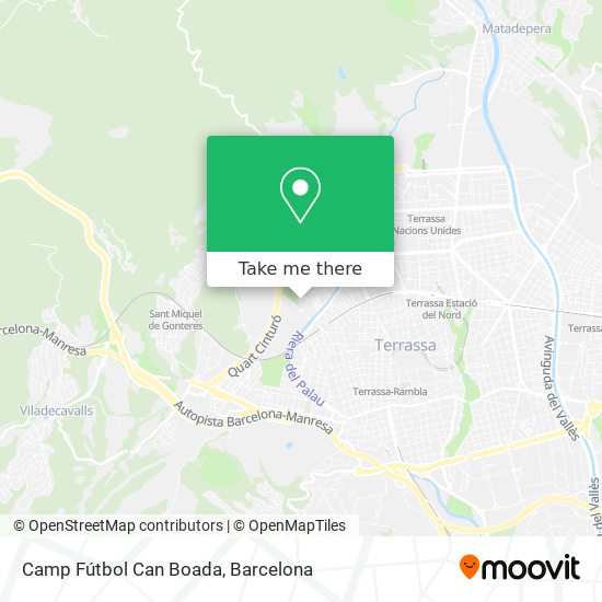 Camp Fútbol Can Boada map