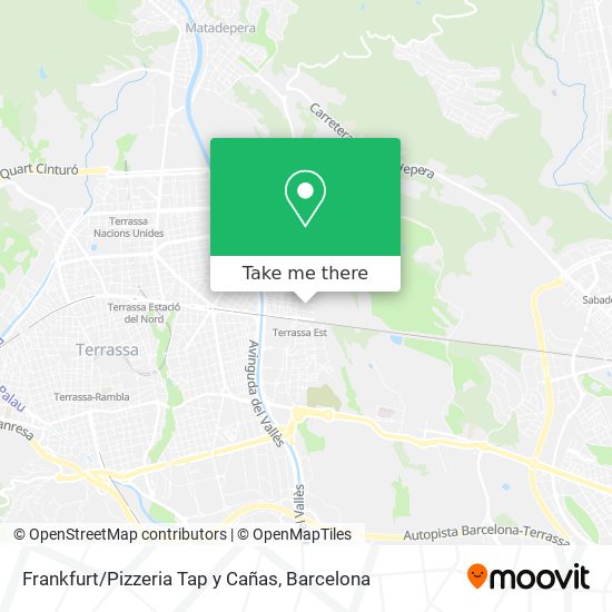 mapa Frankfurt/Pizzeria Tap y Cañas