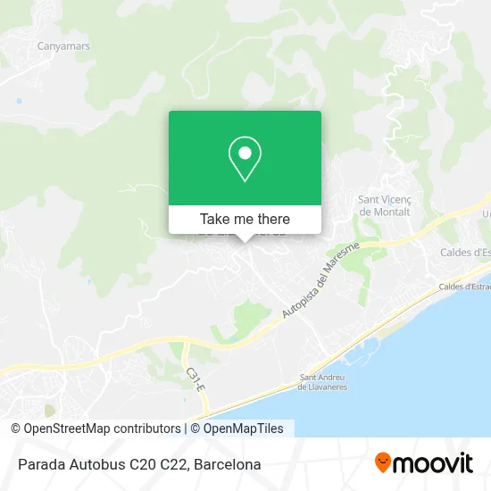 Parada Autobus C20 C22 map